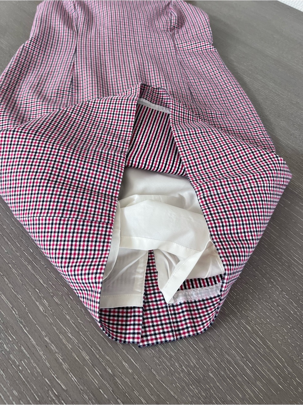 J. Crew Pink Gingham Midi Shift Dress - Picture 11 of 14